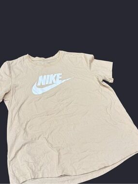 Nike Cream Tee with White Logo